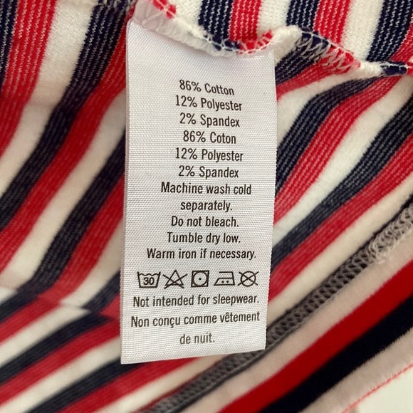 EUC Janie and Jack Toddler Girls Red White Blue Stripe Dress size 18-24m - Picture 5 of 5